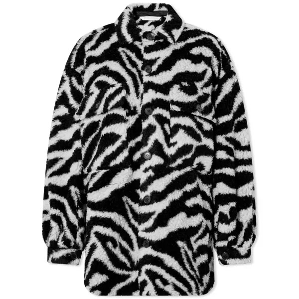 Толстовка Palm Angels Zebra Fleece Overshirt