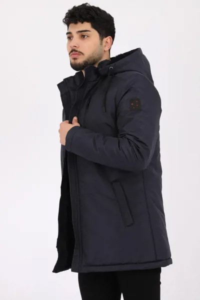 Стильное комбинированное водонепроницаемое пальто с меховой подкладкой