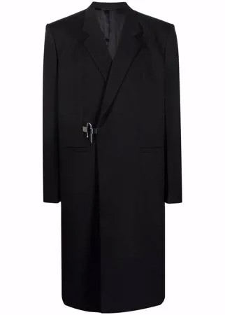 Givenchy пальто миди с металлическим декором
