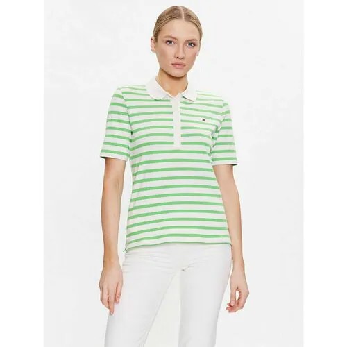 Поло TOMMY HILFIGER, размер XS [INT], зеленый