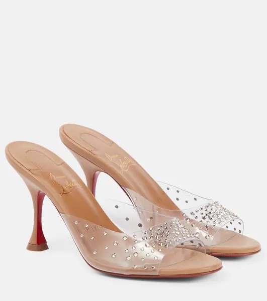 Декорированные мюли Nudes Degramule Christian Louboutin, коричневый