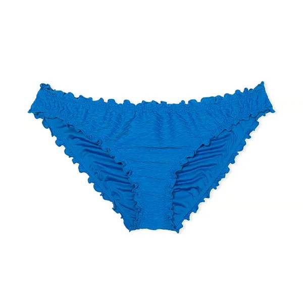 Плавки бикини Victoria's Secret Swim Mix & Match Ruffle Cheeky Fishnet, синий