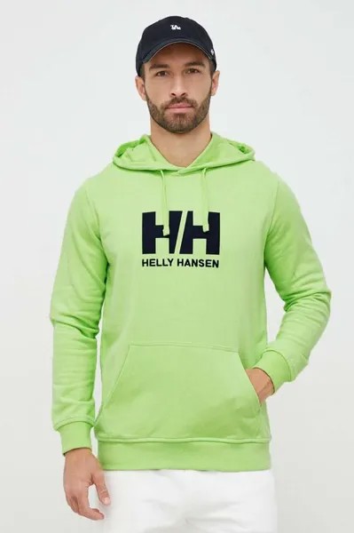 Худи с логотипом HH Helly Hansen, зеленый