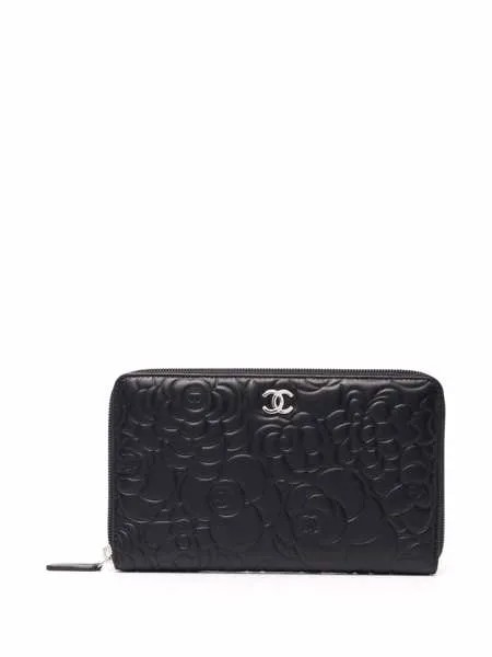 Chanel Pre-Owned кошелек Camélia 2011-го года с логотипом CC