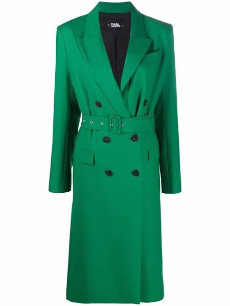 Karl Lagerfeld двубортное пальто строгого кроя