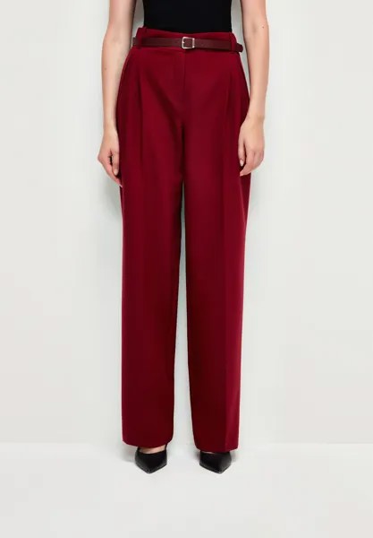 Брюки High Waist Belted adL, цвет claret red