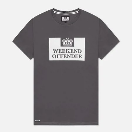 Мужская футболка Weekend Offender Prison AW21, цвет серый, размер S