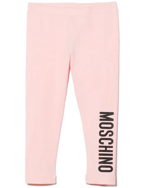 Moschino Kids легинсы с логотипом