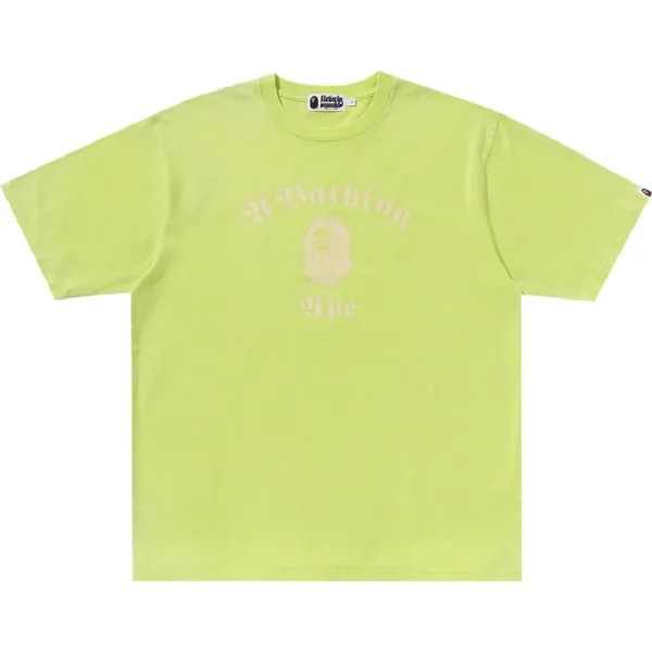 Футболка BAPE A Bathing Ape Overdye Relaxed Fit, желтый