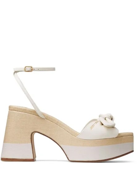 Jimmy Choo босоножки Ricia 95 на платформе, белый