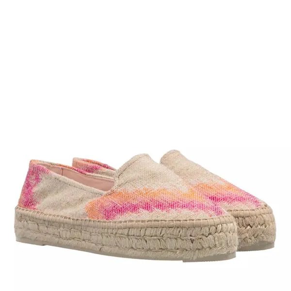 Эспадрильи double sole espadrilles pink orange degradé Manebi, бежевый