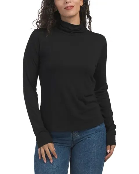 Водолазка Clara Eco Luxe со сборками Michael Stars, черный