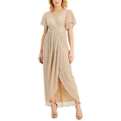 Женское вечернее платье макси цвета золотистого металлика Betsy - Adam 16 BHFO 4072