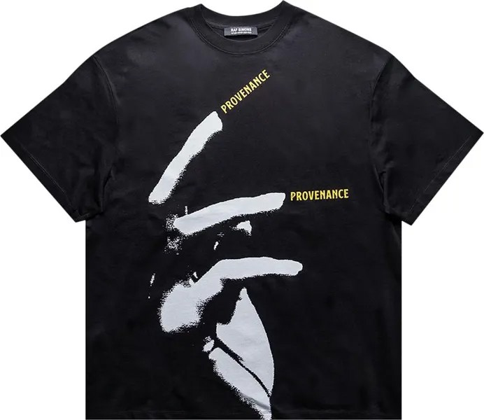 Футболка Raf Simons Nails Print Oversized T-Shirt 'Black', черный