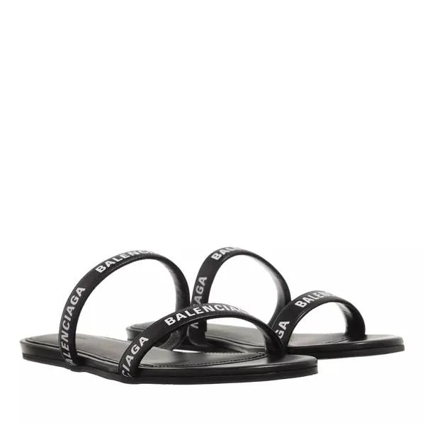 Сандалии flat sandals black Balenciaga, черный