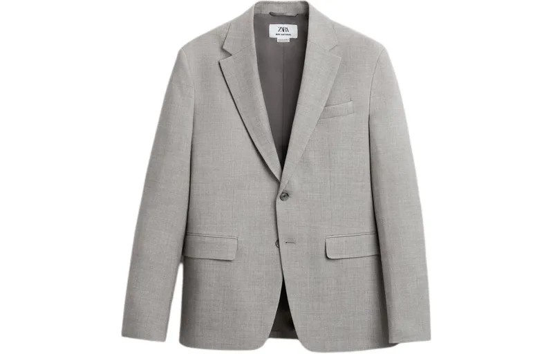 Деловой костюм мужской песочный Zara, цвет Sand