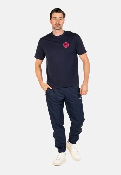 Футболка с принтом Sergio Tacchini, темно-синий
