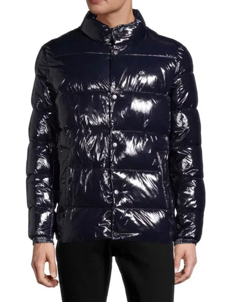 Водонепроницаемая пуховая куртка Sheen Calvin Klein, цвет True Navy