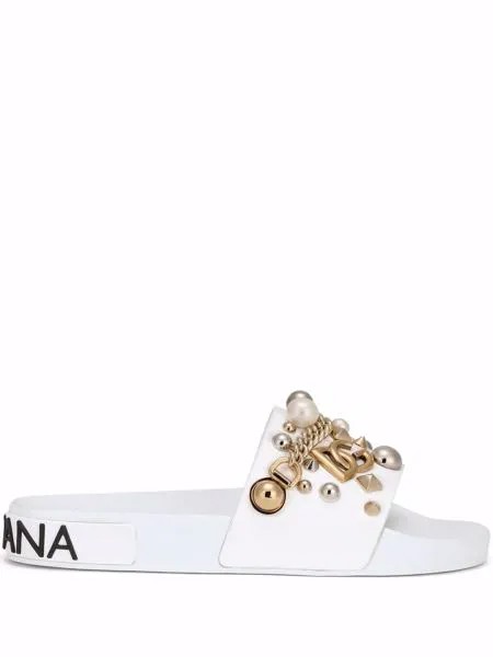 Dolce & Gabbana шлепанцы с заклепками
