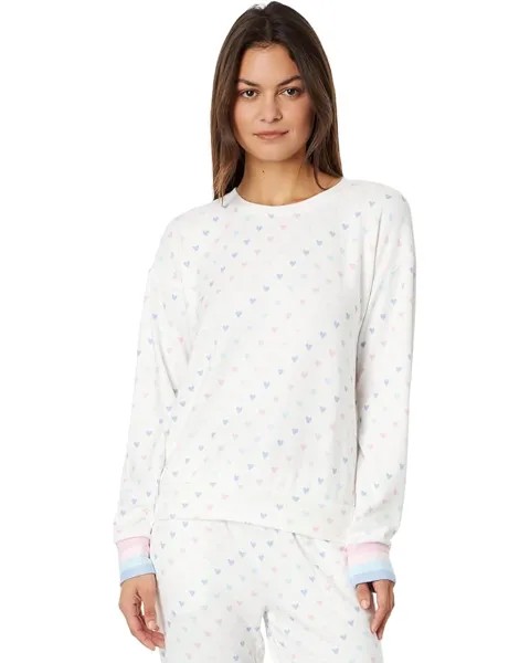 Пуловер P.J. Salvage Mad Love Heart Pullover, слоновая кость
