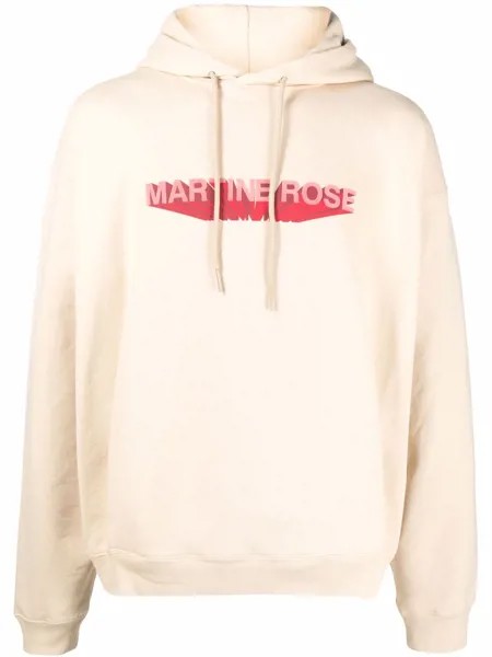Martine Rose logo-print pullover hoodie