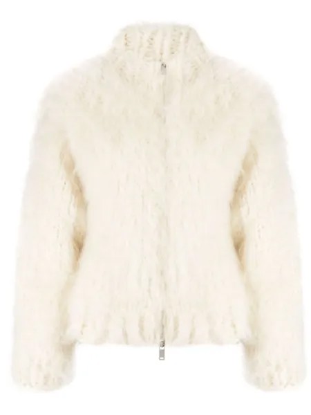 Jil Sander chunky ribbed cardigan, нейтральный цвет