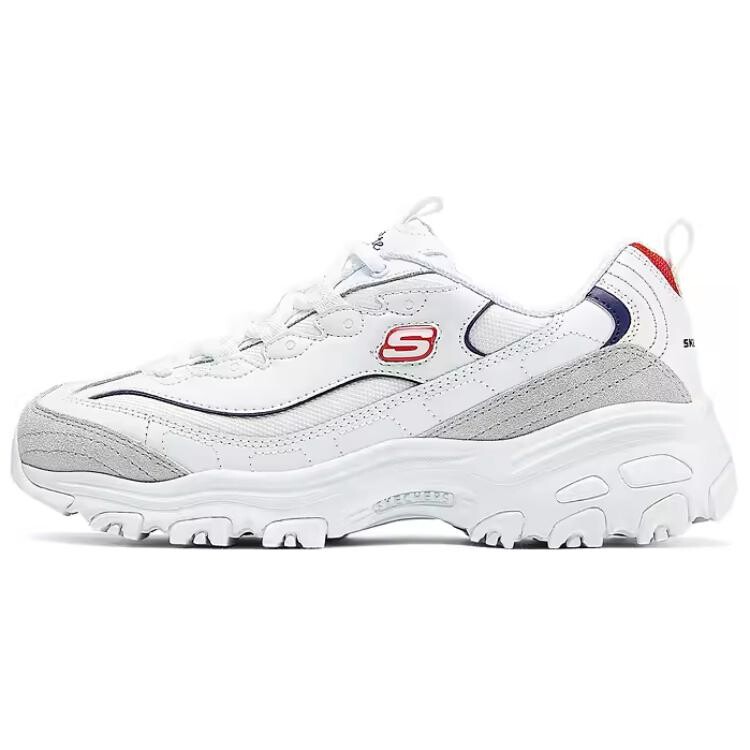 Кроссовки Skechers DLITES Chunky Sneakers Women's Low-top White/navy/red, красный