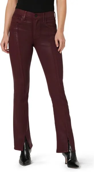 Джинсы Barbara High-Rise Baby Boot w/ Cuff Vent in Coated Bordeaux Hudson Jeans, цвет Coated Bordeaux