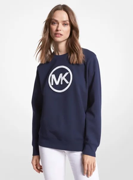 Свитшот Michael Michael Kors Logo Charm Cotton Blend, синий