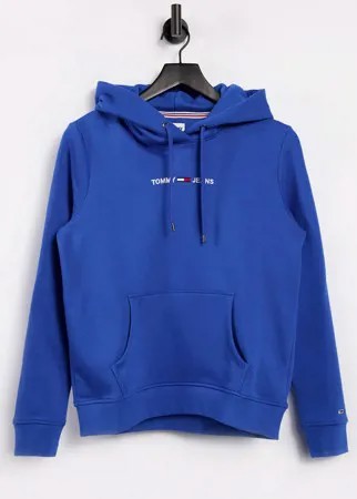 Худи синего цвета с логотипом Tommy Jeans-Голубой