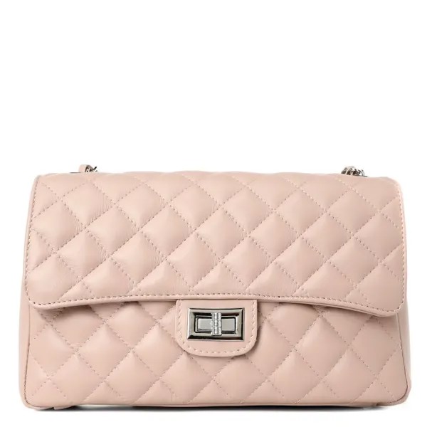 Сумка женская Pierre Cardin 1371 бежево-розовый, 16х28х9 см