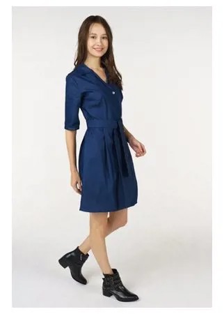 Платье AScool VD2101 женское Цвет Синий Однотонный р-р 42