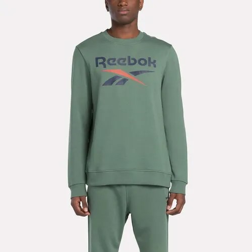 Свитшот Reebok Identity Big Logo, размер L, , зеленый