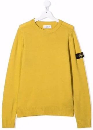 Stone Island Junior свитер с нашивкой-логотипом