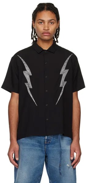 Черная электрическая рубашка Double Rainbouu
