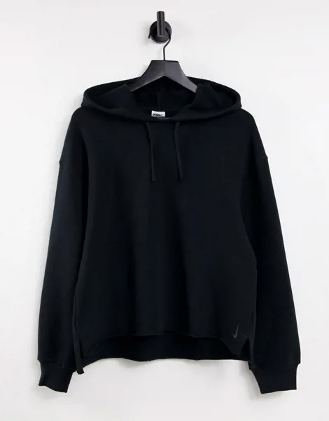 Черный худи Nike Yoga Therma-FIT Cozy Cover Up