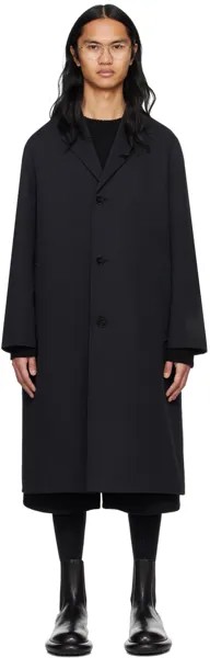 Черное пальто на трех пуговицах Jil Sander