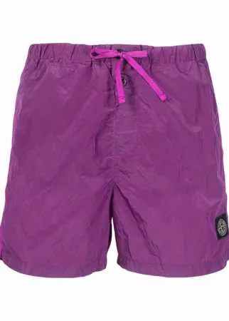 Stone Island плавки-шорты с нашивкой Compass
