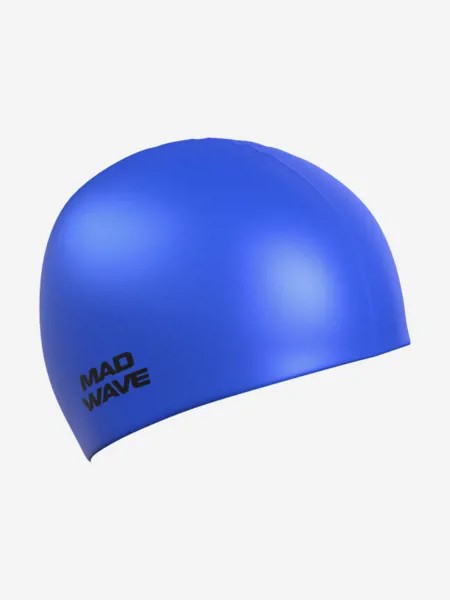 Силиконовая шапочка Mad Wave Metal Silicone Solid, Синий