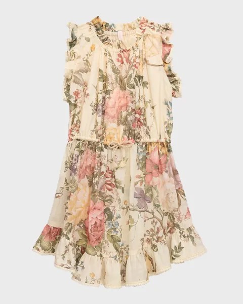 Платье Waverly для девочек с цветочным принтом, размер 2–10 Zimmermann, цвет Cream Floral