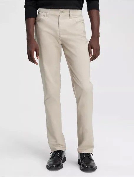 Брюки Calvin Klein 5-Pocket, светлый серо-бежевый