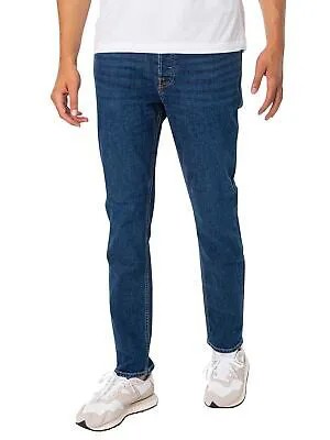 Мужские зауженные джинсы Jack - Jones Mike Original 386, синие