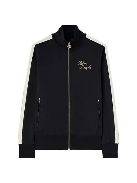Спортивная куртка с вышивкой Palm Angels, цвет black gold