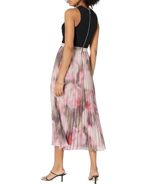 Платье Ted Baker Loulous Cross Front Pleated Dress with Knit Bodice, коралловый