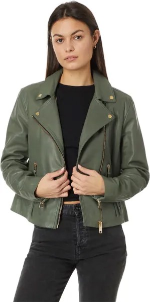 Куртка AllSaints Dalby Biker, цвет Deep Sage Green