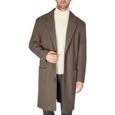 Calvin Klein Mens Marcil Grey Длинное пальто для холодной погоды Верхняя одежда 44L BHFO 9362