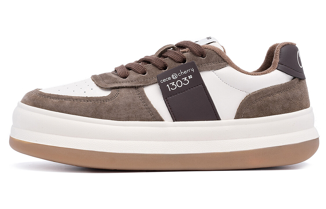 Кроссовки C°BANNER Skateboarding Shoes Women's Low-top Khaki, хаки