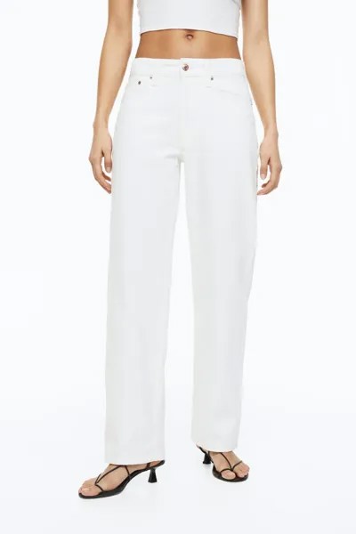 Джинсы женские H&M 1113296011 белые 60 IT (доставка из-за рубежа)