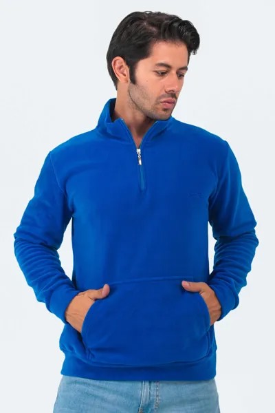 Однотонная мужская толстовка Saks Blue Slazenger, темно-синий