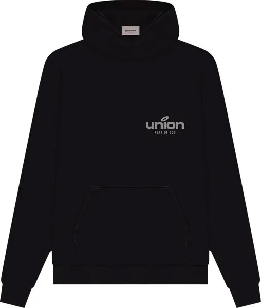 Худи Fear of God Essentials x Union Vintage Pullover Hoodie 'Black', черный